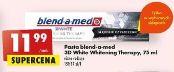 Biedronka Pasta blend-a-med 3D White Whitening Therapy, 75 ml oferta