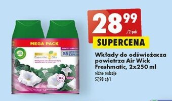 Biedronka Wkłady do odświeżacza powietrza Air Wick Freshmatic, 2x250 ml oferta
