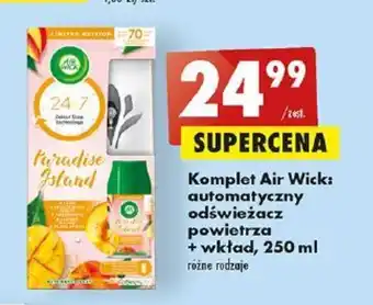 Biedronka Komplet Air Wick: automatyczny odświeżacz + wkład, 250 ml oferta