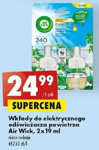 Biedronka Wkłady do elektrycznego odświeżacza powietrza Air Wick, 2x 19 ml oferta