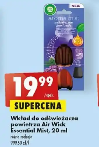 Biedronka Wkład do odświeżacza powietrza Air Wick Essential Mist, 20 ml oferta