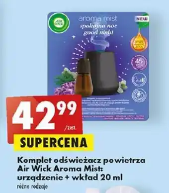 Biedronka Komplet odświeżacz powietrza Air Wick Aroma Mist: urządzenie + wkład 20 ml oferta