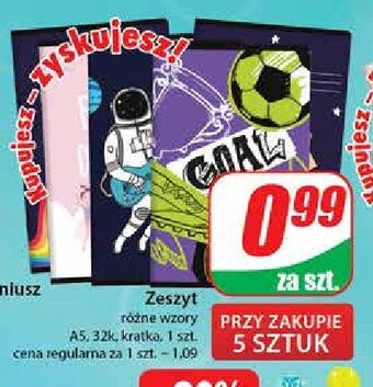 Dino Zeszyt a5 32 kartki kratka oferta