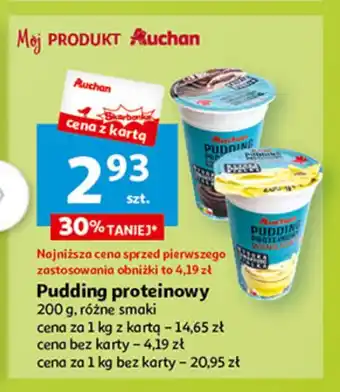 Auchan Pudding proteinowy waniliowy oferta
