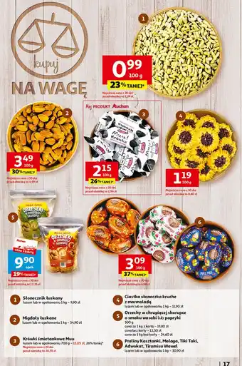Auchan Czekoladki nadziewane oferta