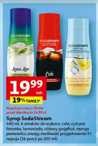 Auchan Sok do przygotowania napojów gazowanych lemoniada oferta
