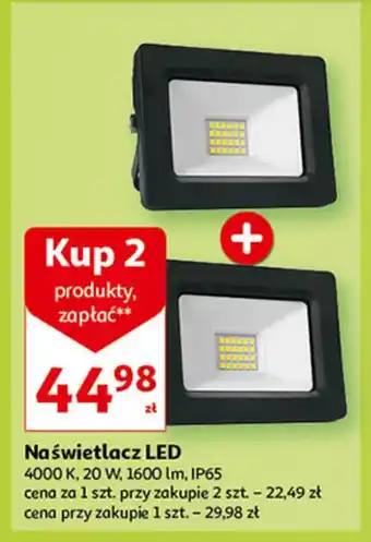 Auchan Naświetlacz led 20 w oferta