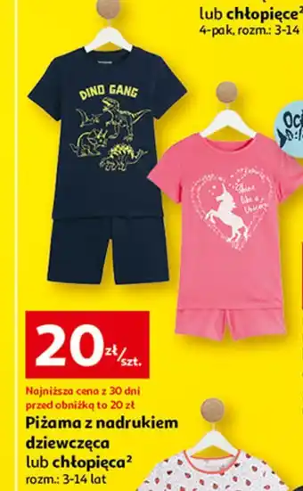 Auchan Piżama chłopięca 3-14 lat oferta