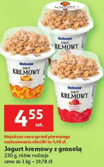Auchan Jogurt kremowy z granolą 230g oferta