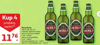 Auchan Piwo Perła 500 ml, alk. 6% oferta
