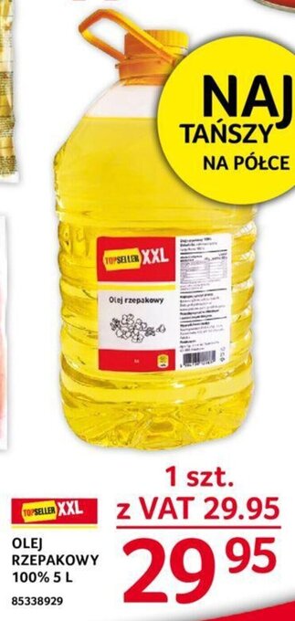 Selgros OLEJ RZEPAKOWY 100% 5 L oferta