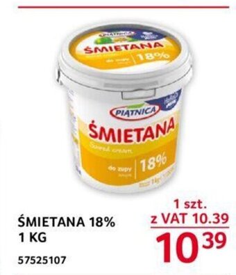 Selgros ŚMIETANA 18% 1 KG oferta