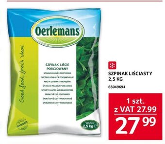 Selgros SZPINAK LIŚCIASTY 2,5 KG oferta