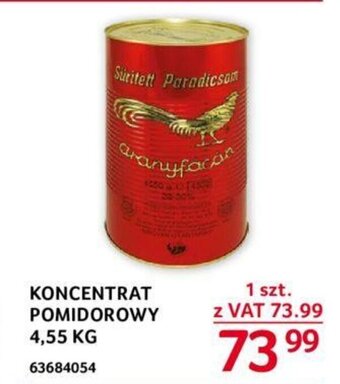 Selgros KONCENTRAT POMIDOROWY 4,55 KG oferta