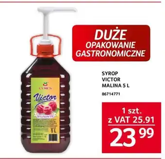 Selgros SYROP VICTOR MALINA 5 L oferta