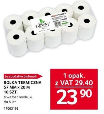 Selgros ROLKA TERMICZNA 57 MM X 20 M 10 SZT. oferta