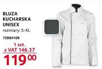 Selgros BLUZA KUCHARSKA UNISEX oferta