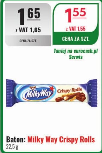 Eurocash Baton: Milky Way Crispy Rolls 22,5 g oferta