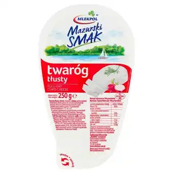 Groszek Mlekpol mazurski smak twaróg tłusty 250 g oferta