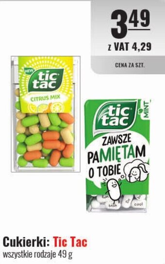 Eurocash Cukierki: Tic Tac 49 g oferta