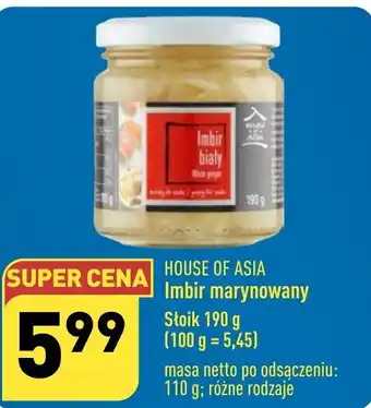 ALDI Imbir marynowany 190 g oferta
