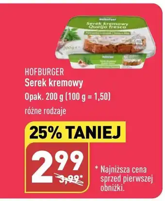 ALDI Serek kremowy 200 g oferta