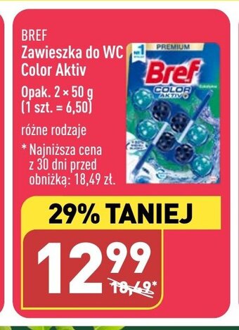ALDI Zawieszka do WC Color Aktiv 2 x 50 g oferta