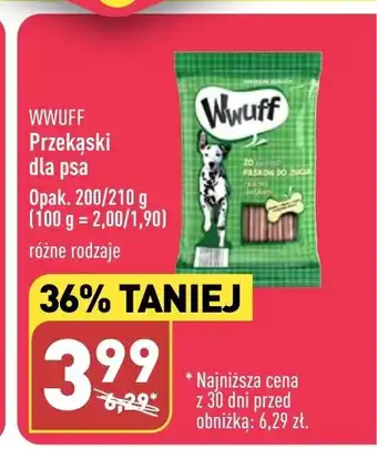 ALDI Przekąski dla psa 200/210 g oferta