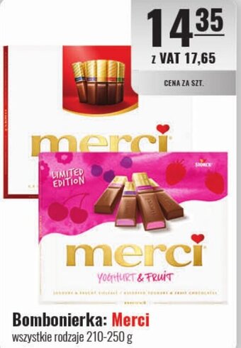 Eurocash Bombonierka: Merci 210-250 g oferta