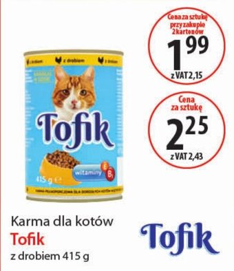 Eurocash Karma dla kotów Tofik 415 g oferta