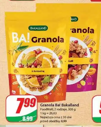 Dino Granola z żurawiną oferta