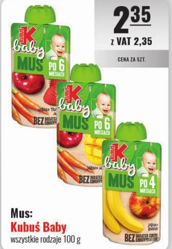 Eurocash Mus: Kubuś Baby 100 g oferta