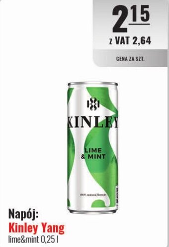 Eurocash Napój: Kinley Yang 0,25 l oferta