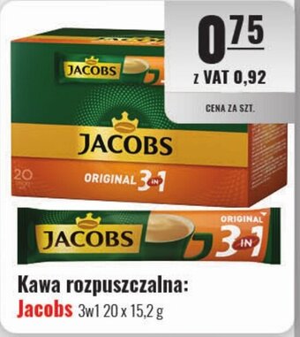 Eurocash Kawa rozpuszczalna: Jacobs 3w1 20 x 15,2 g oferta
