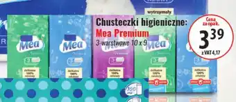 Eurocash Chusteczki higieniczne: Mea Premium 3-warstwowe 10 x 9 oferta