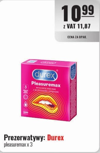 Eurocash Prezerwatywy: Durex pleasuremax x 3 oferta