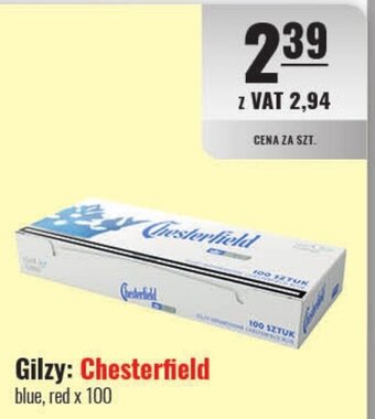 Eurocash Gilzy: Chesterfield blue, red x 100 oferta