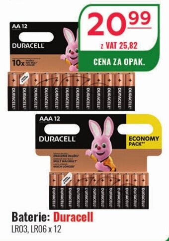 Eurocash Baterie: Duracell LR03, LR06 x 12 oferta