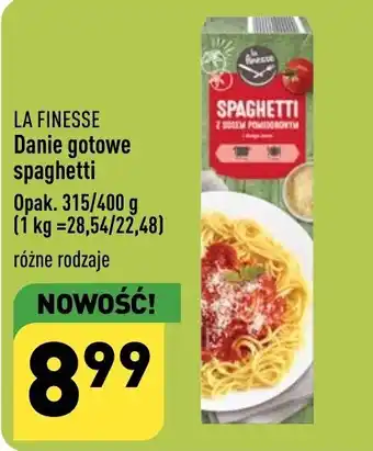 ALDI Danie gotowe spaghetti 315/400 g oferta