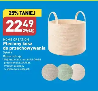 ALDI Pleciony kosz do przechowywania oferta
