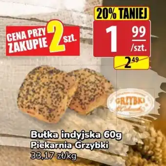 API MARKET Piekarnia Grzybki Bułka indyjska 60 g oferta