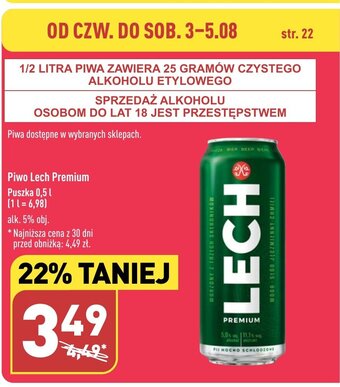 ALDI Piwo Lech Premium Puszka 0,5 l oferta