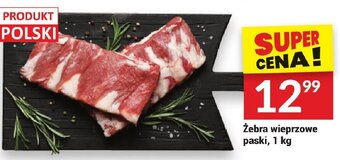 Twój Market Żebra wieprzowe paski, 1 kg oferta