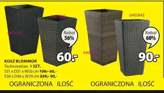 JYSK KOSZ BLOMMOR Technorattan. 1 SZT. oferta