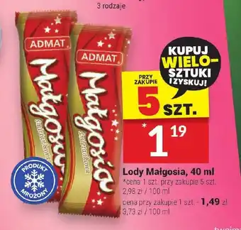 Twój Market Lody Małgosia, 40 ml oferta
