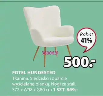 JYSK FOTEL HUNDESTED 1 SZT. oferta