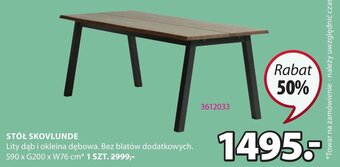 JYSK STÓŁ SKOVLUNDE oferta