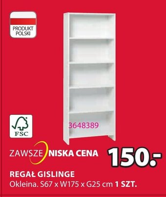 JYSK REGAŁ GISLINGE oferta