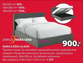 JYSK RAMA ŁÓŻKA ALNOR oferta