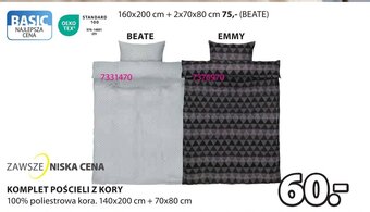 JYSK KOMPLET POŚCIELI Z KORY oferta